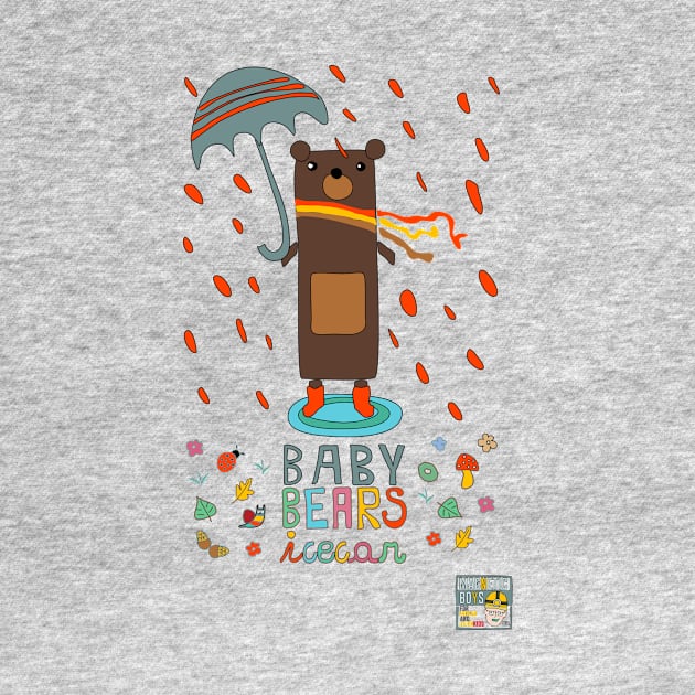 Baby Bears in the rain by magneticboys